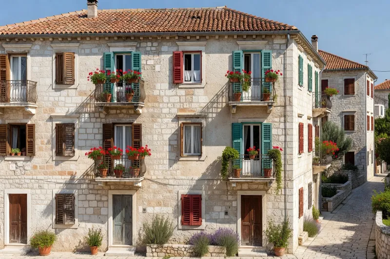 Panneau de catégorisation officielle d'un logement touristique croate