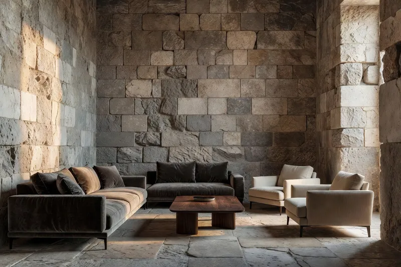 Cour intérieure d'un appartement ancien dans le palais de Dioclétien à Split
