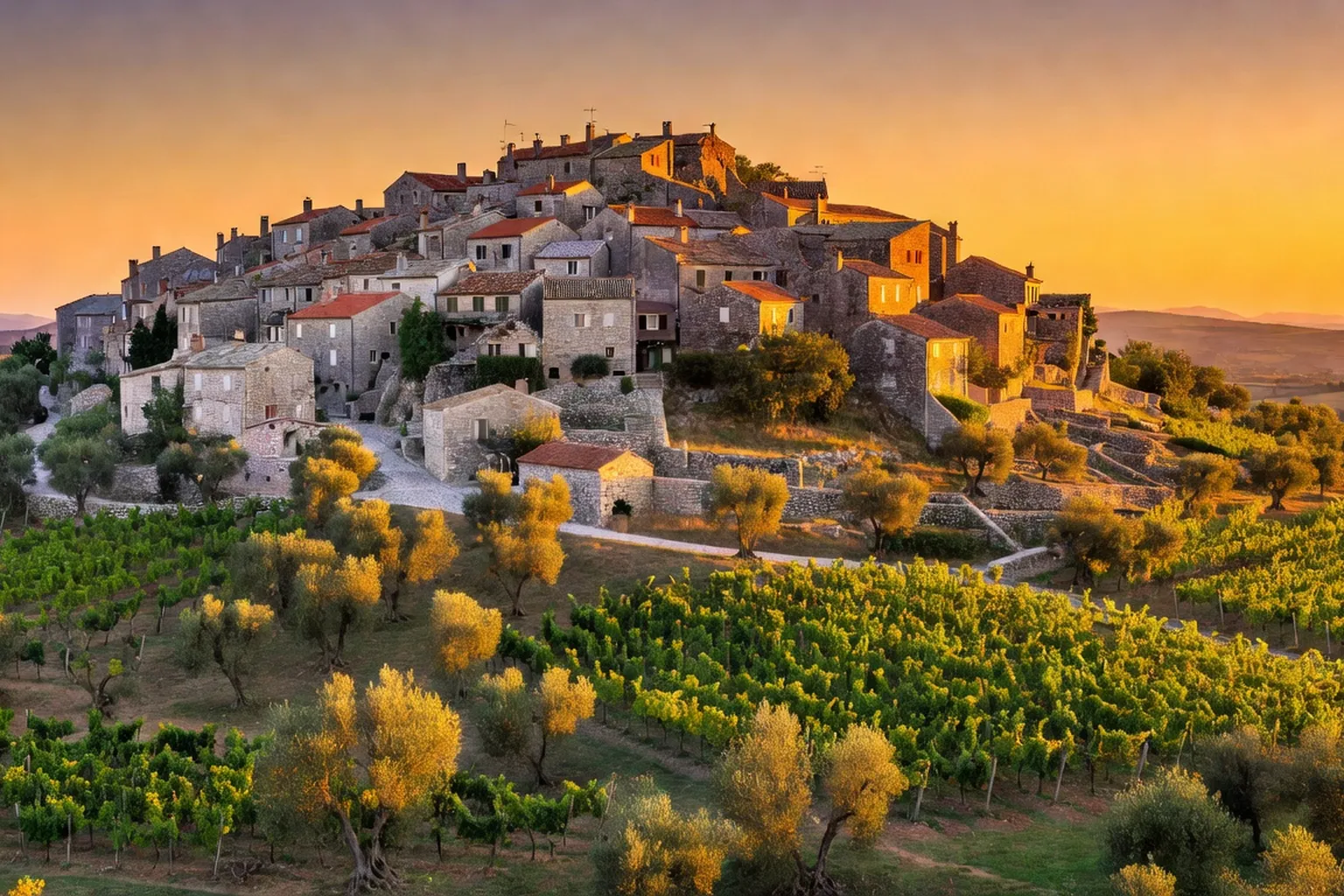 Villages perches d'Istrie