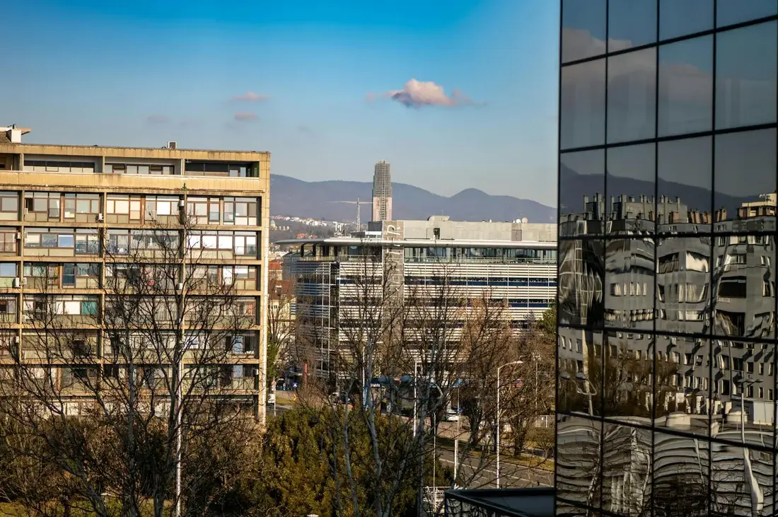 Promenade dans un parc de Zagreb